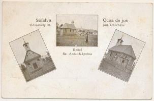 Alsósófalva, Sófalva, Ocna de Jos (Udvarhely, Odorheiu); épülő Sz. Antal kápolna / construction of the chapel (fl)