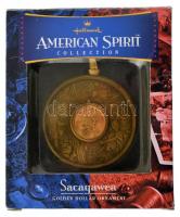 Amerikai Egyesült Államok 2000P 1$ aranyozott Cu "Sacagawea" aranyozott bronz emlékérembe ...