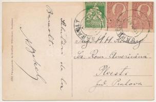 1921 Barót, Baraolt; Erdővidéki kórház, Kossuth tér, templom, üzlet / hospital, square, church, shop...