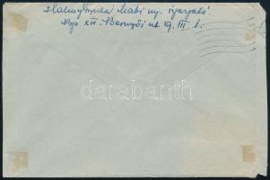 1946 (15. díjszabás) Ausztriába küldött levél 40.000.000P bérmentesítéssel Budapestre. Legkevesebb c...