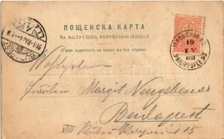 1901 Plovdiv, Philippopolis; Maritsa bridge (EK)