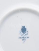 Hollóházi Jurcsák László által tervezett bonbonniere: Női fejek. Matricás, jelzett, hibátlan, d: 18 ...