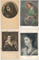 15 db RÉGI képeslap vegyes minőségben: hölgyek, portrék / 15 pre-1945 postcards in mixed quality: ladies and portraits