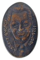 DN "Várady György 1926-1980 / Emlékérem" bronz ovális emlékérem (45x30mm) T:AU