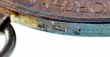 1939-1945. "Magyar Nagy Ezüst Vitézségi Érem" peremen jelzett Ag kitüntetés, három fémjele...