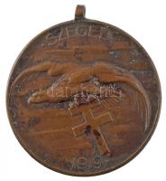 1919. Szeged 1919 / M. Kir. Egyesített Csendőriskolák - Sportverseny érem bronz díjérem függesztőkarika fülell, nélkül (31mm) T:XF patina, ph.