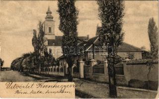 1908 Kunhegyes, Római katolikus templom. Farkas Sándor fényképész kiadása (Rb)