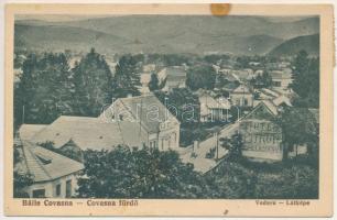 1936 Kovászna-fürdő, Baile Covasna; Vedere / látkép, étterem. Ludovic Bara kiadása / general view, restaurant (fl)