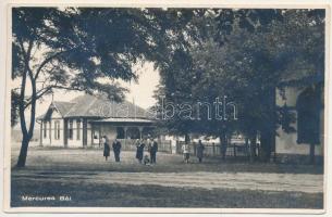 1930 Szerdahely, Miercurea Sibiului, Mercurea, Merkurea, Reussmarkt; fürdő / spa, bath (kis szakadás / small tear)