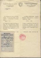 1944 A Svájci Követség által kiállított útlevél és személyi igazolvány német és magyar nyelven / 1944 Passport and Identity card by the Swiss Embassy in german and hungarian languages