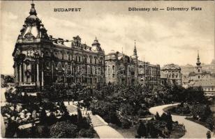 Budapest I. Döbrentei tér, Tabán, Czigler-féle sarok palota, park