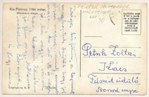 Felsővisó, Viseu de Sus; Kis-Pietrosz (Máramaros megye), síelők, téli sport / mountain peak, ski, wi...