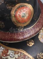 Satsuma paradicsommadár mintás urnaváza, jelzett, hibátlan, m: 25,5 cm