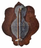 ~1931. A Temesvári Pelbárt Ferences Gimnázium és Kollégium zománcozott bronz iskolajelvénye (20x17mm...