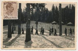 1938 Biharfüred, Stana de Vale, Stina de Vale; Skiori / síelők, téli sport / skiers, winter sport