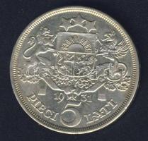 Lettország 1931. 5L Ag T:2 ph