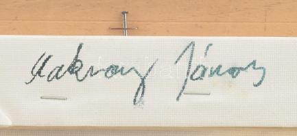 Makray János (1955-): Kérjétek és megadatik. Gliceé nyomat, vászon, jelzett, 60x40 cm