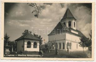 Fogaras, Fagaras; Biserica Brancoveanu / Ortodox templom / Orthodox church (gyűrődés / crease)