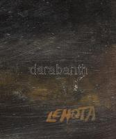 Lehota András_ Virágcsendélet. Olaj, vászon.,jelzett 60x49 cm keretben