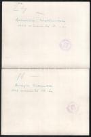 1943 Szamosújvár (Erdély), zászlószentelés helyi előkelőségekkel 1943. március 14-én, hátoldalon fel...