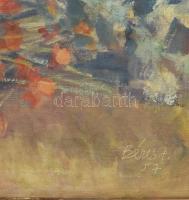 Béres Jenő (1912-1981): Virágok. Olaj, vászon.,jelzett 60x80 cm dekoratív keretben
