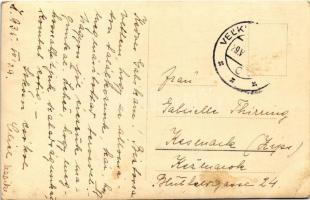 1935 Nagykapos, Velke Kapusany; utca, Grünbaum üzlete. Foto Kammel / street view, shop, photo (EB)