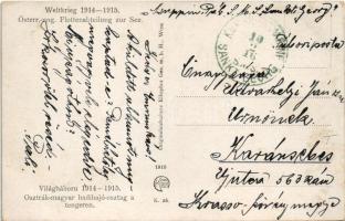 1916 Weltkrieg 1914-1915. Österr-ung. Flottenabteilung zur See / WWI Ausro-Hungarian Navy, K.u.K. Kr...