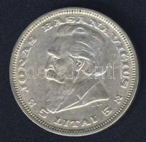 Litvánia 1936. 5L Ag "J. Bacanavicius" T:2/3+ kis ph