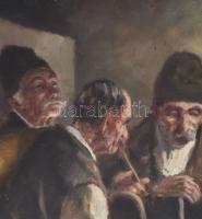 Péczely Antal (1891-1944): Terefere. Olaj, vászon, jelzett. Dekoratív fakeretben, 60x80 cm