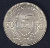 Szlovákia 1944. 50K Ag "5. Függetlenségi évforduló" T:2 ph