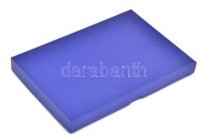 Süteményes villa szett, porcelán berakással, 6 db, jelzett, díszdobozban, h: 13,5 cm