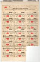 Budapest 1888. "A Magyar Fegyver- és Lőszergyár Részvénytársaság" részvénye 100Ft-ról szár...