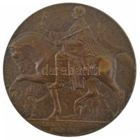 Ausztria 1910. "Első Nemzetközi Vadászati Kiállítás Bécs 1910 / Ló" kétoldalas bronz emlék...