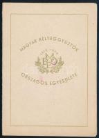 1949 Magyar Bélyeggyűjtők Országos Egyesülete levélzárók a hozzávaló tokban
