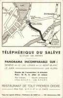 Saléve mountain cable car with ad on backside