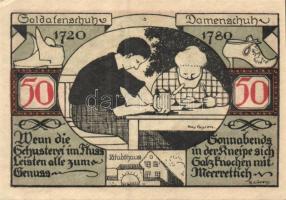 Német Birodalom / Weimari Köztársaság / Weissenfels 1921. 50Pf (6x) 6 klf db, teljes sor T:I