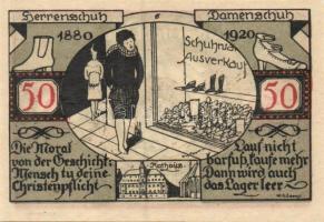 Német Birodalom / Weimari Köztársaság / Weissenfels 1921. 50Pf (6x) 6 klf db, teljes sor T:I