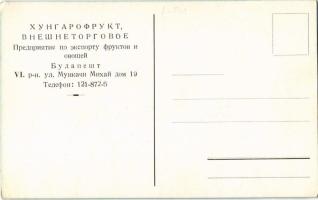 Hungarofruct zöldség és gyümölcs export orosz nyelvű reklámlapja (EK)