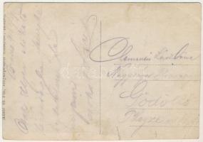 1916 Brassó, Kronstadt, Brasov; A várost felszabadító német és magyar katonák, középen egy tábornok ...