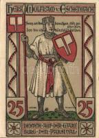 Német Birodalom / Weimari Köztársaság / Eisenach 1922. 25Pf (2x) + 50Pf (2x) + 75Pf (2x)  6 klf db, ...