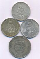 1936. 2P Ag "Liszt" (3x) + 1947. 5Ft Ag "Kossuth" T:AU-F patina