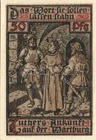 Német Birodalom / Weimari Köztársaság / Eisenach 1921. 50Pf (6x) 6 klf db, teljes sor T:I