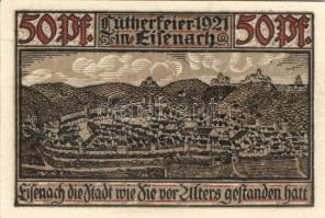 Német Birodalom / Weimari Köztársaság / Eisenach 1921. 50Pf (6x) 6 klf db, teljes sor T:I