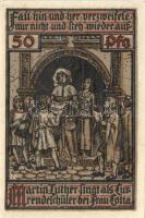 Német Birodalom / Weimari Köztársaság / Eisenach 1921. 50Pf (6x) 6 klf db, teljes sor T:I