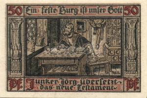 Német Birodalom / Weimari Köztársaság / Eisenach 1921. 50Pf (6x) 6 klf db, teljes sor T:I