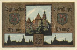 Német Birodalom / Weimari Köztársaság / Schleusingen DN 20Pf + 25Pf + 50Pf (2x) 4 klf db, teljes sor...