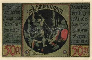 Német Birodalom / Weimari Köztársaság / Schleusingen DN 20Pf + 25Pf + 50Pf (2x) 4 klf db, teljes sor...