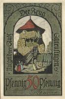 Német Birodalom / Weimari Köztársaság / Schleusingen DN 20Pf + 25Pf + 50Pf (2x) 4 klf db, teljes sor...