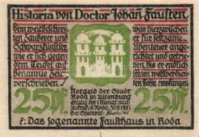 Német Birodalom / Weimari Köztársaság / Roda 1921. 10Pf + 25Pf + 50Pf (6x) 8 klf db, teljes sor T:I