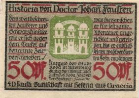 Német Birodalom / Weimari Köztársaság / Roda 1921. 10Pf + 25Pf + 50Pf (6x) 8 klf db, teljes sor T:I